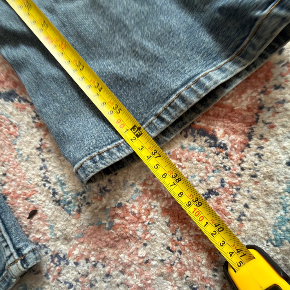 Vintage Y2K Refuge Grommet Detail Flare Jeans Blue Denim Size 5 2000s Aesthetic - Picture 6 of 7